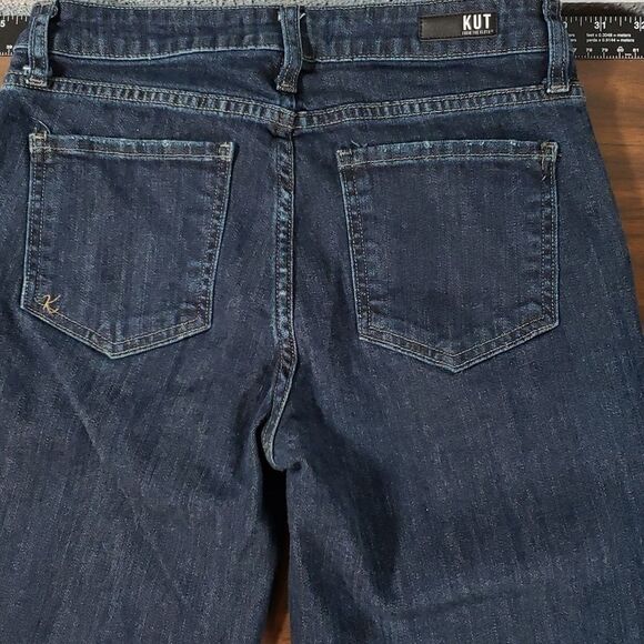 Kut From The Kloth Sophia Denim Culottes Jeans 2 Dark Wash - Picture 6 of 11